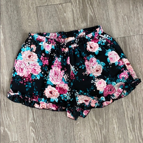 Wishful Thinking Pants - Wishful Thinking | Sheer Floral Shorts